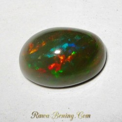 Batu Mulia Greyish Black Opal 3.95 Carat